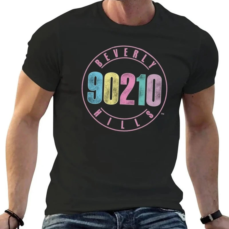 

Beverly Hills, 90210 Pastel Retro Logo verano tops camisetas anime ropa hombres camisetas casual elegante