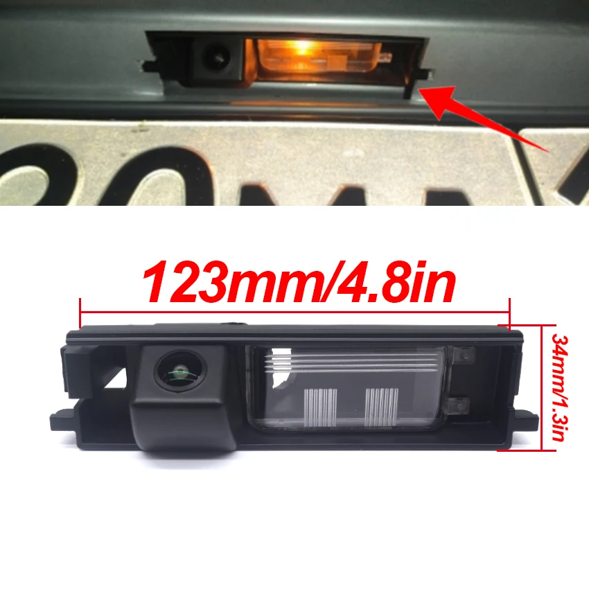  Fish Eyes Night Vision Waterproof Car Reversing Back Up Camera CCD HD For Toyota Vanguard 2006~2007 2008 2009 2010 2011 2012