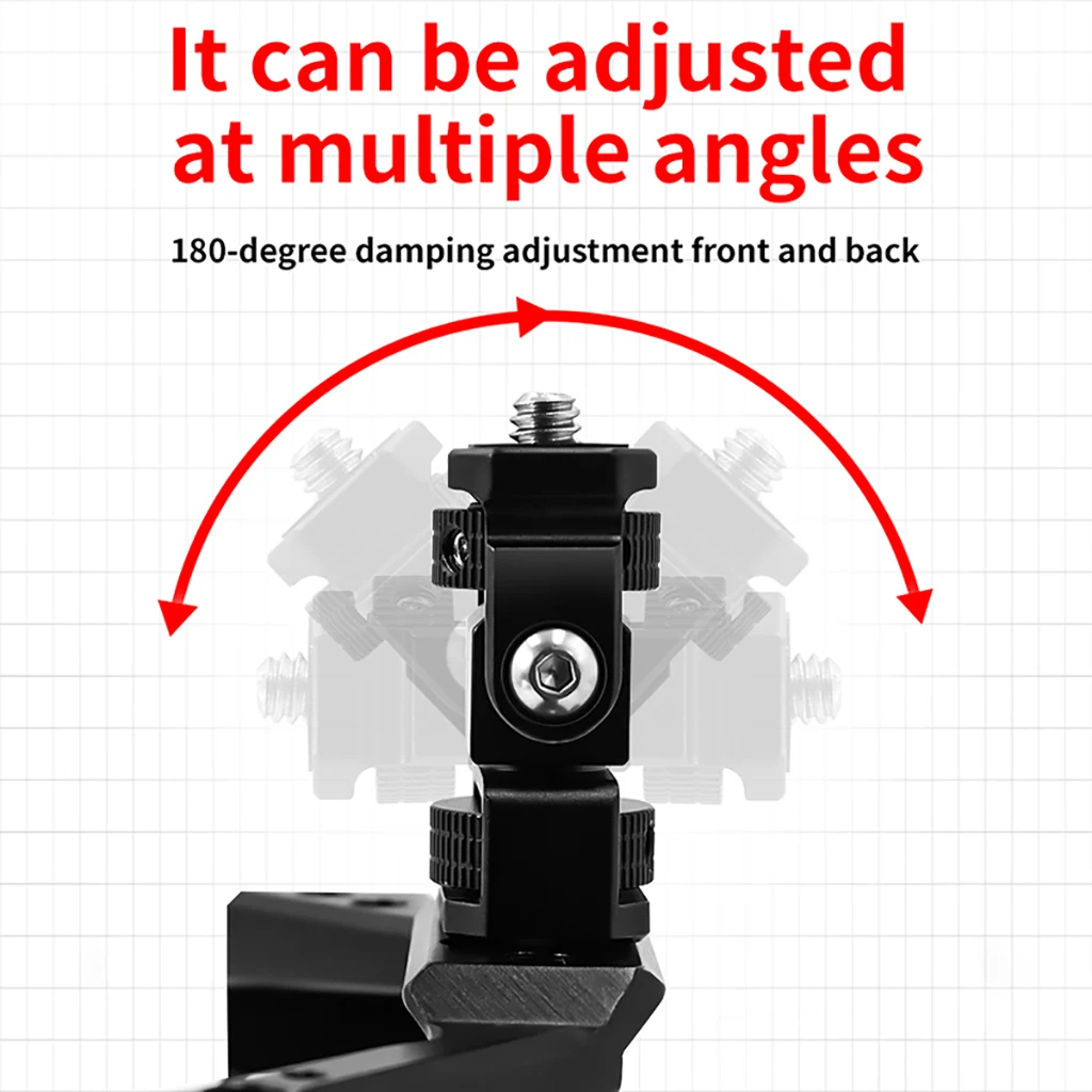 Monitor EVF Ständer Halter Kaltschuh Halterung für Kamera Feld Monitor Mikrofon Blitzschuh Einstellbare Stabilisator für GoPro DJI Action – Detail 6