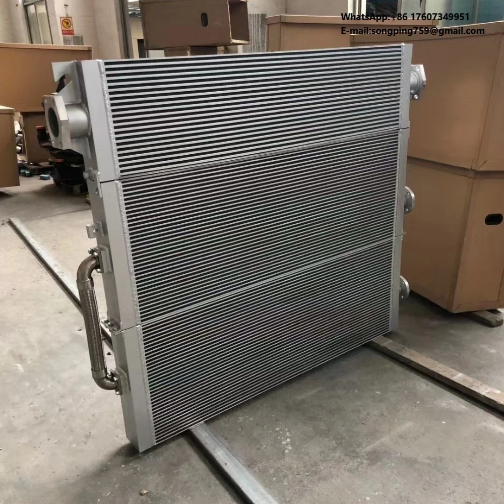 

For IR Industrial Screw air Compressor Cooler After Oil Water Cooler Cooling Exchanger 39900527 23869274 93168953 39892492