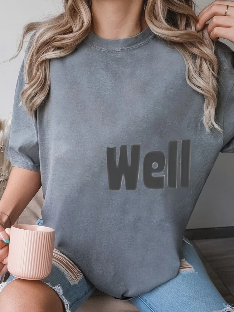 Magliette grafiche da donna alla moda e abiti da maglietta 2025 T-shirt estiva comfort in cotone vintage oversize streetwear casual