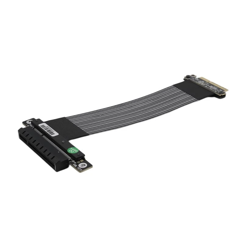 Ingenious-K28SF-BK Pcie 5.0 X4 To X8 Extension Cable PCI-E 4X High-Speed Flexible Riser 15Cm For Server PC Case Expansion