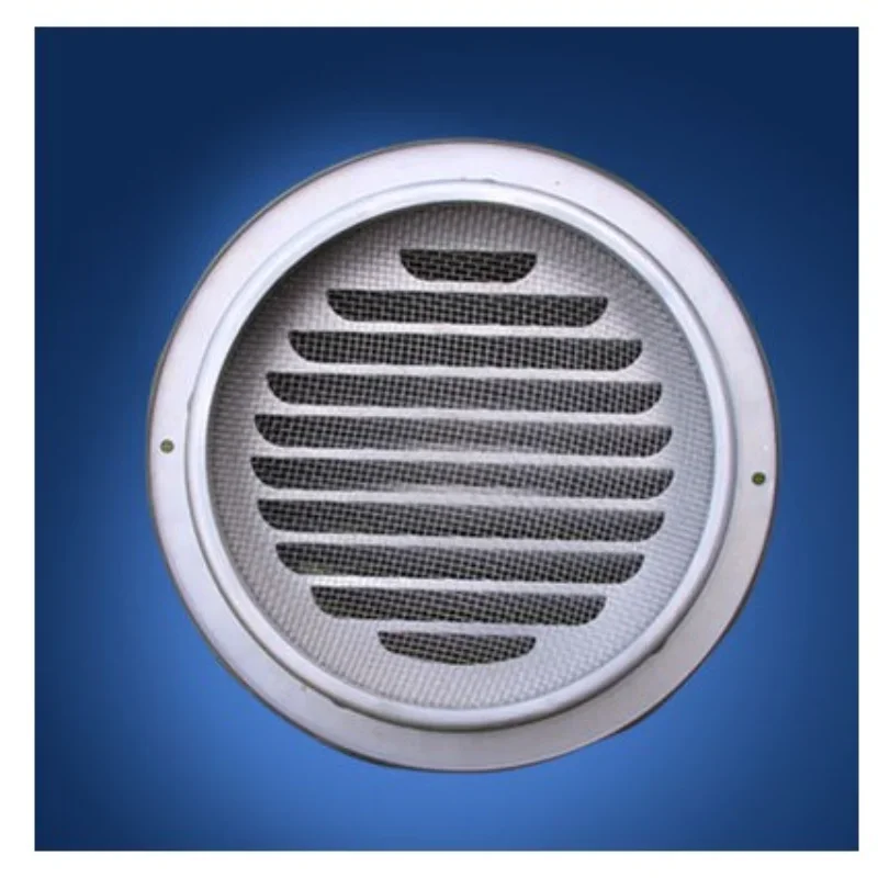 Cappa aspirante in acciaio inossidabile da 60 mm ~ 200 mm, tappo di ventilazione a parete, griglia di uscita per estrattore per bagno con becco d'aria