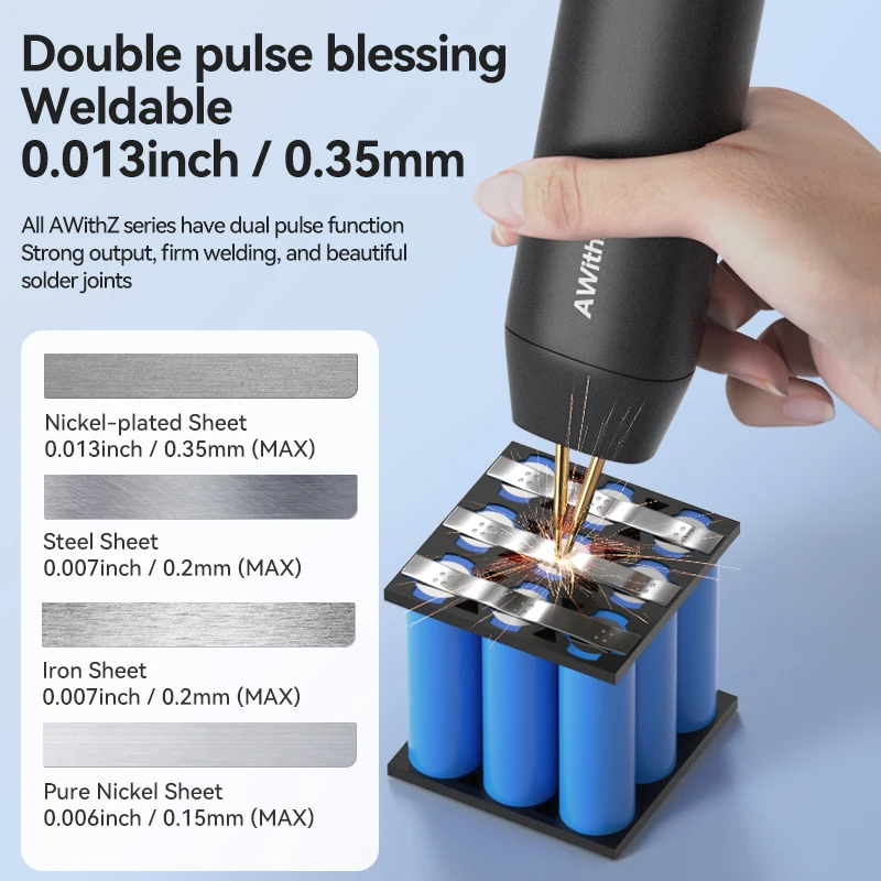 Awithz Portable Battery Spot Welder DIY Mini Welding Machine 18650 Battery Pack Nickel Strip and Nickel Belt Welding Tool