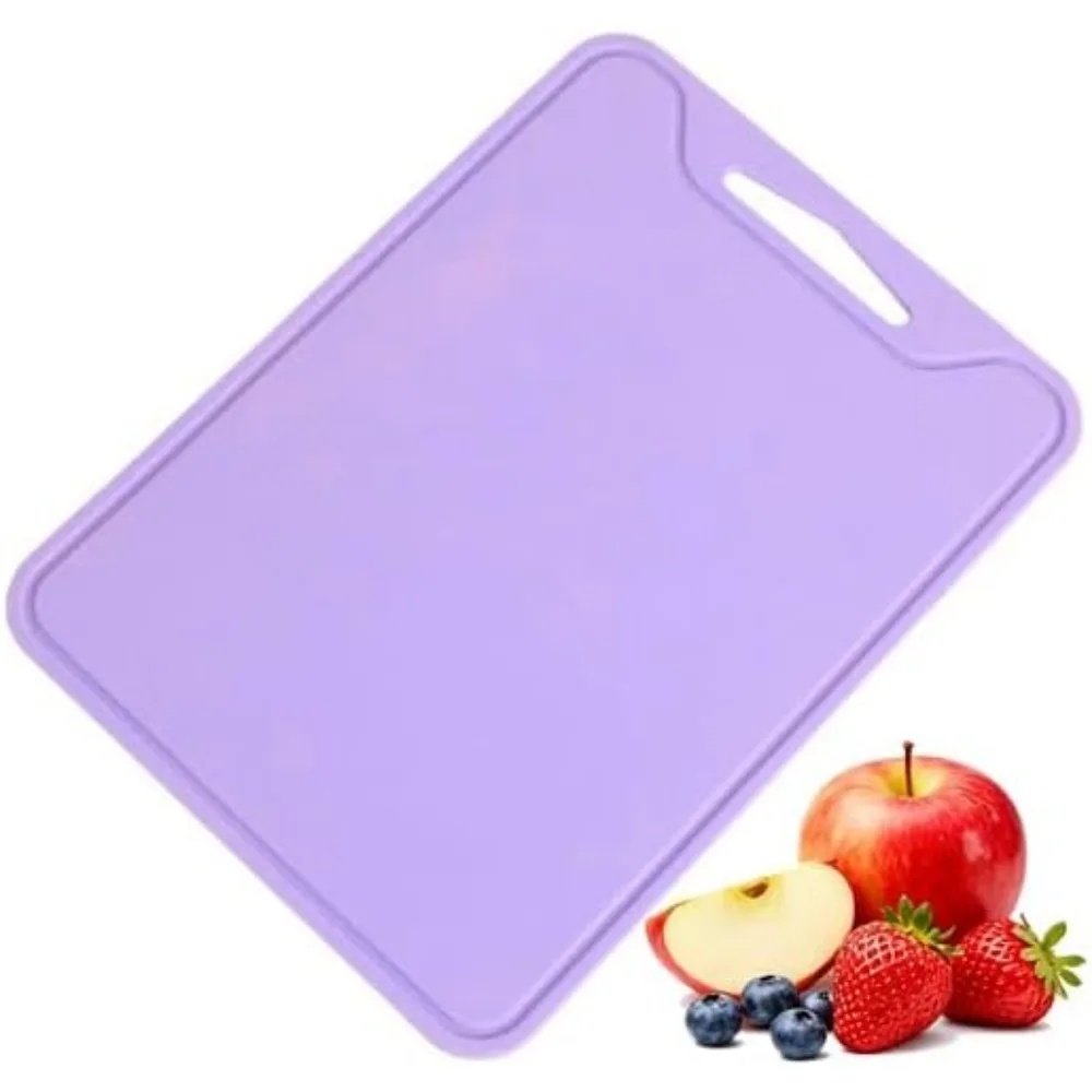 

Силиконовая разделочная доска, гибкая кухонная разделочная доска без BPA 8,6*11,8 дюйма для мяса, овощей и фруктов, посуда
