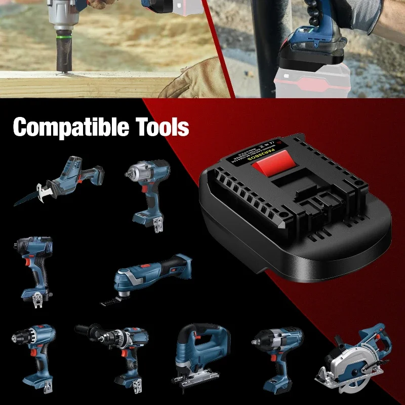 Для литий-ионных аккумуляторов Parkside 20 В для аккумуляторов Ein-hell/Bosch/Makita 18/20 В, электроинструменты PAR20EIN PAR20BOS PAR20MT, адаптер аккумулятора
