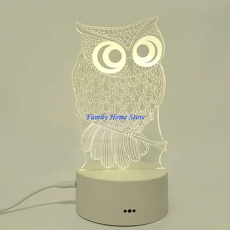 

P0UF LED Lights Display Base Pedestal Crystal Wooden Lighted Base Stand Night LED