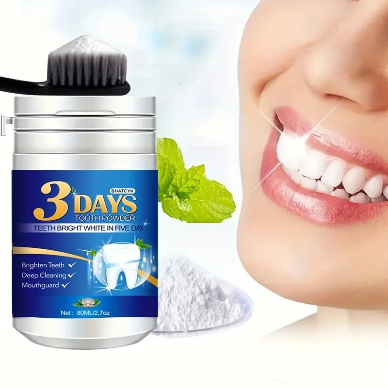 1Pcs Teeth Whitening Powder, Teeth Polishing Teeth Deep Cleaning Powder, Tea, Coffee, Wine and Smoke Stain Remover