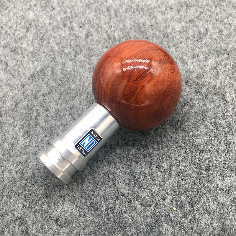 NARDI Car Real Wood Gear Shift Knob JDM Manual ND Gear Lever Knob Peach Wood Gear Shift Knob 5/6 Speed Wooden Knobs Universal