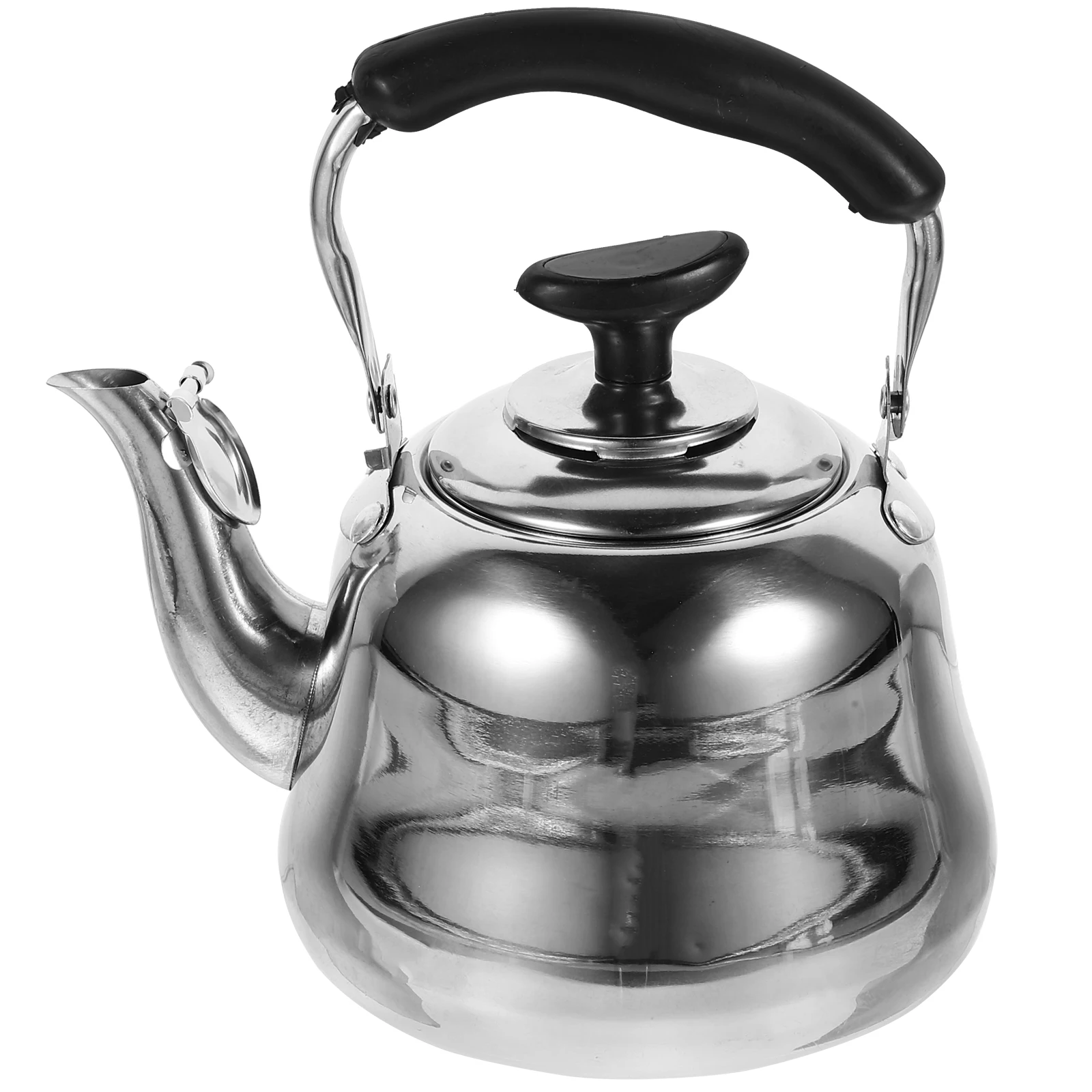 Stainless Steel Whistling Teakettle Stovetop Tea Pot With Handle Fast Heating Modern Tea Kettle universal home kichen Water pot