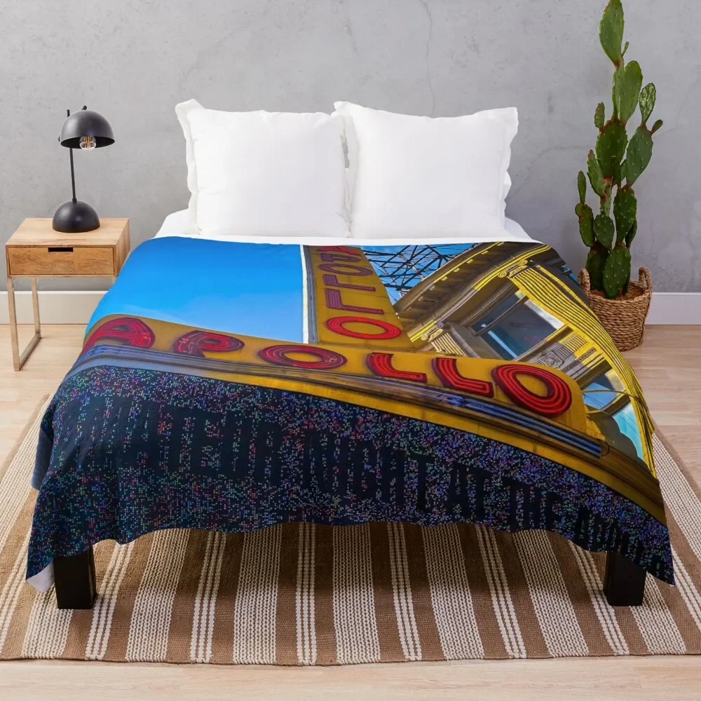 

Apollo Theater Harlem Manhattan NYC Throw Blanket Foldable Soft Warm Blanket for Outdoor Use