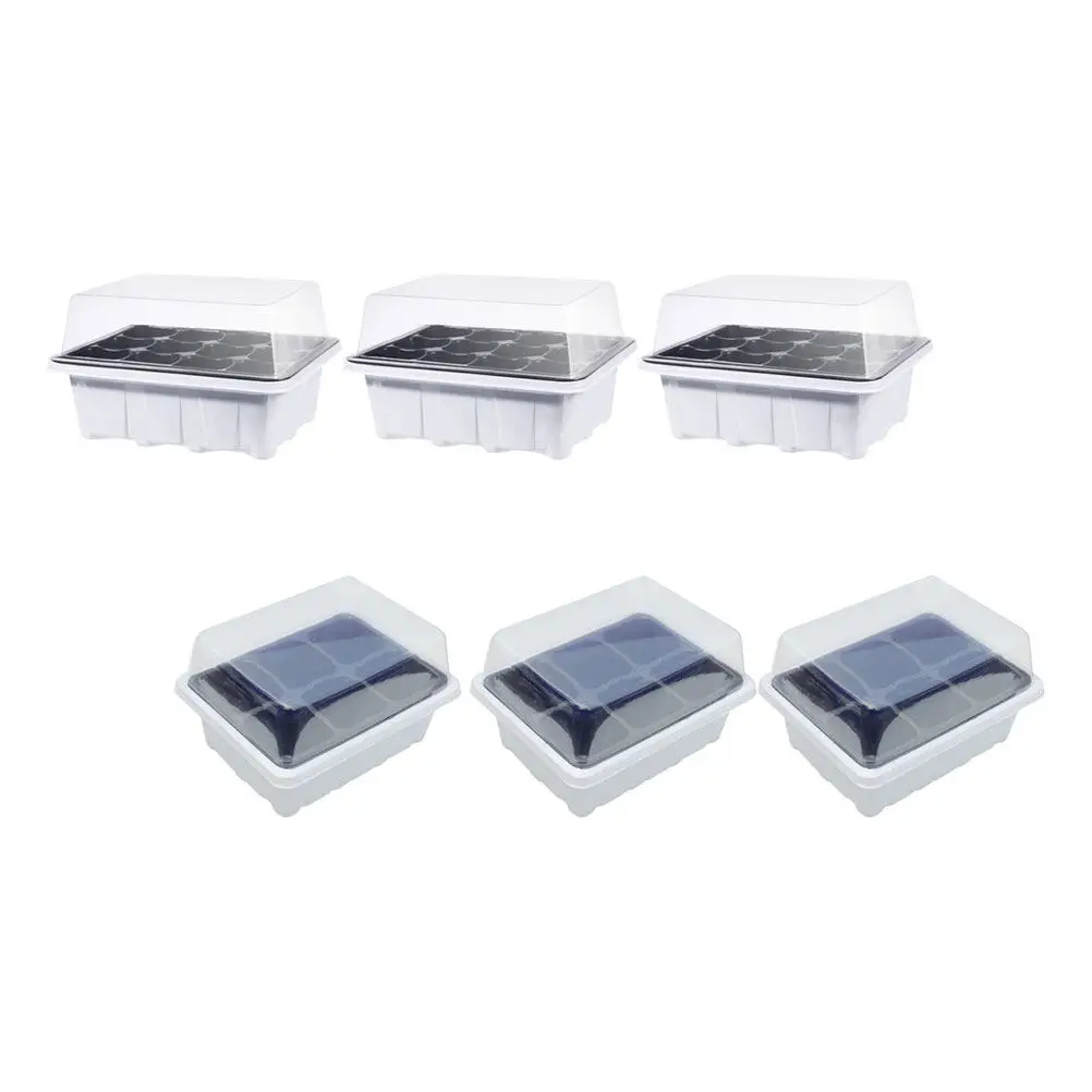 6Pcs Plant Starter Trays Gardening Nursery Tray for Succulents Vegetables Flowers Germination Growing Seedling Propagation Tool