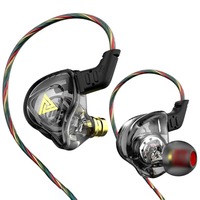 Original QKZ AK6 DMX Copper Driver HiFi Wired Earphone Sport Headphone Bass Stereo Headset Music Earbuds 3.5MM In Ear With Mic