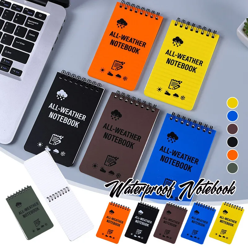 1pc Waterproof Pocket Notebook Tactical Mini Memo Pad With Lined Pages Spiral Notebook Mini Memo Pad Note Pads Office Supplies