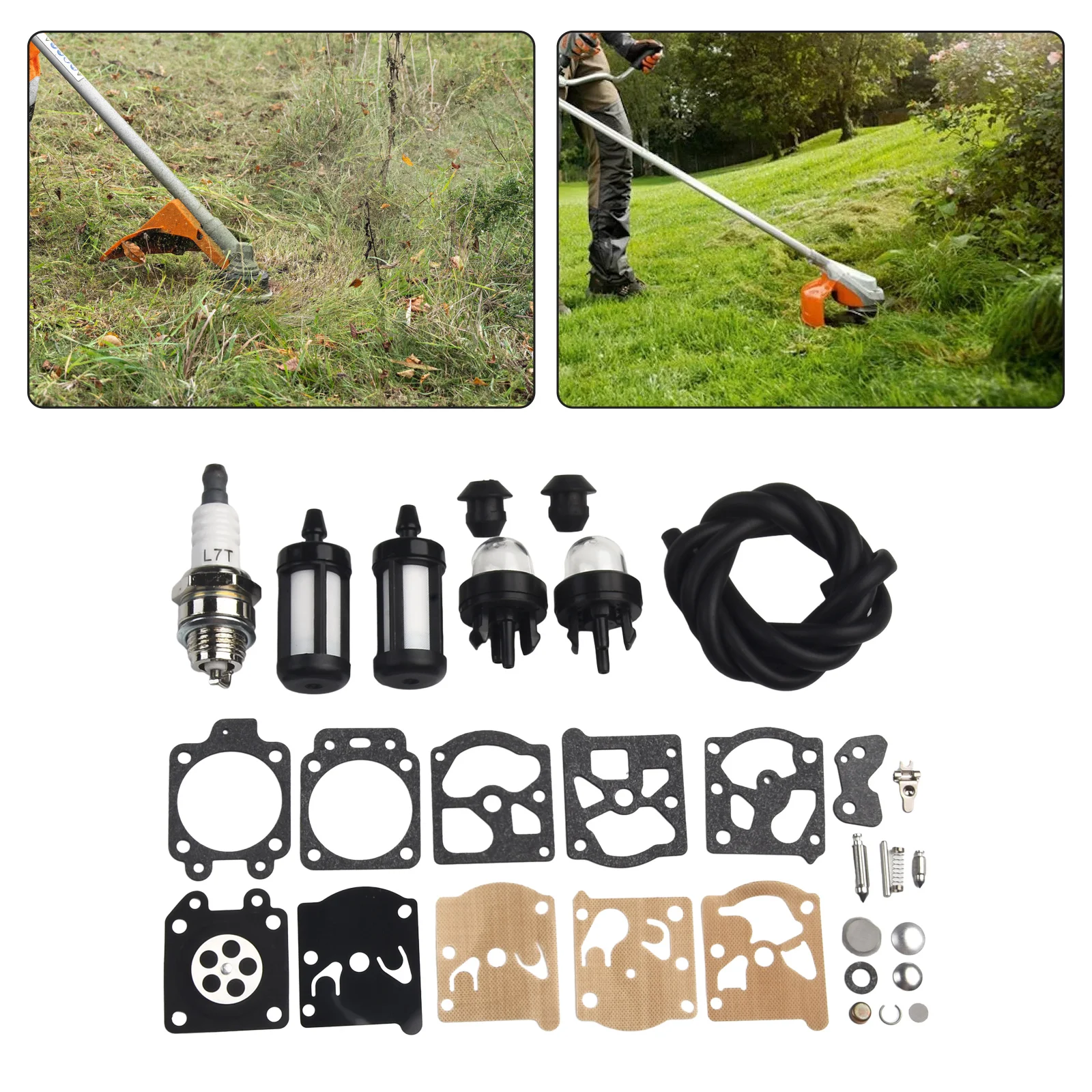 

Parts Carburetor Repair Kit Primer Bulb String Trimmer FS36 FS40 Filter For Stihl FS44 Fuel Line Convenient Useful