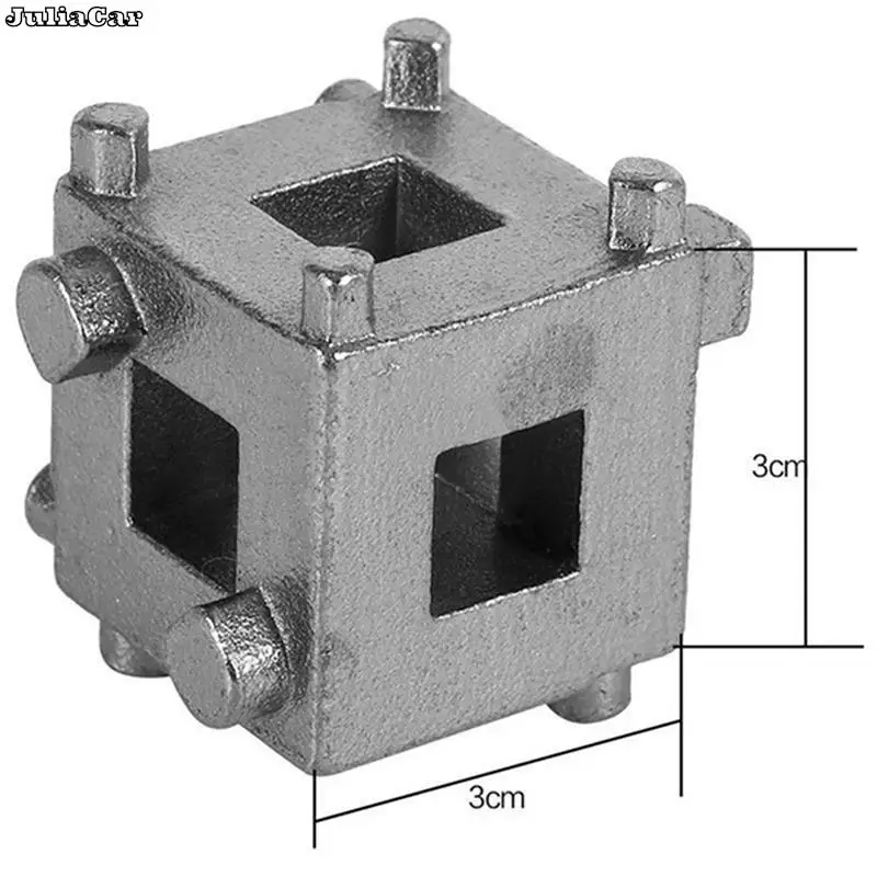 Rear Disc Brake Caliper Piston Rewind/Wind Back Cube Tool 3/8