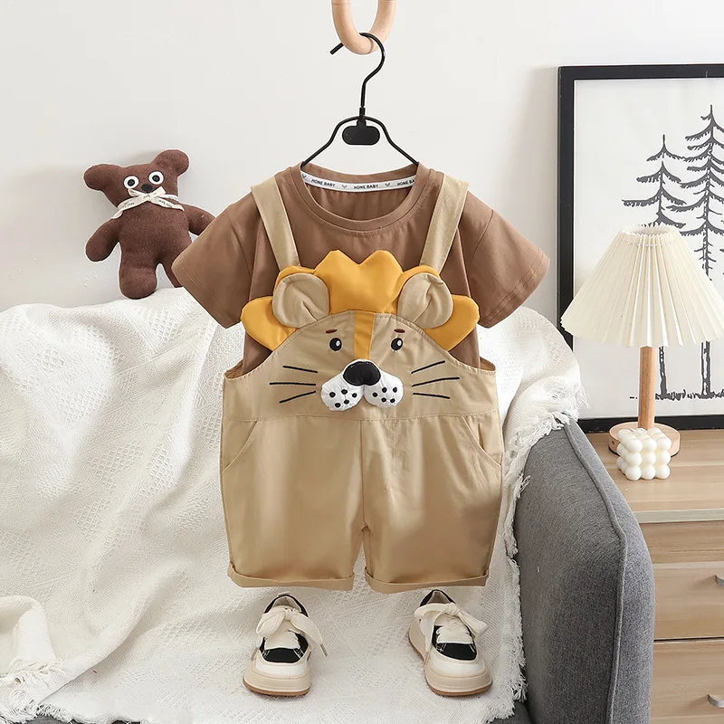 Summer Baby Girls Clothes Suit Children Boys Casual Cartoon T-Shirt Shorts 2Pcs/Sets Toddler Costume Kids Outfits Tracksuits