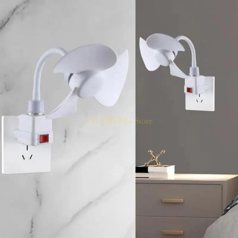 E56B 10W 소형 냉각 팬 6 인치 E27 나사 홈 천장 팬 데스크탑 팬 부엌