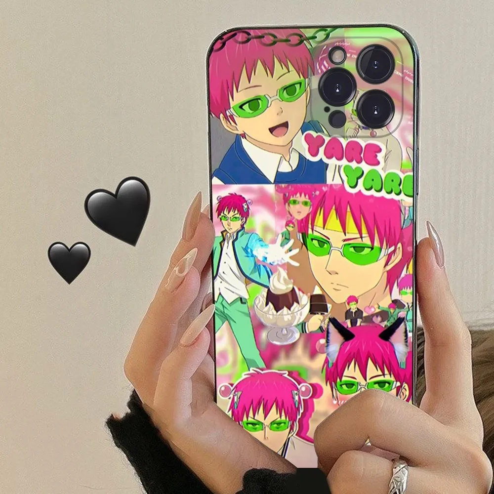 The Disastrous Life of Saiki K Saiki Kusuo Phone Case For iPhone 14 11 12 13 Mini Pro XS Max Cover 6 7 8 Plus X XR Funda Shell