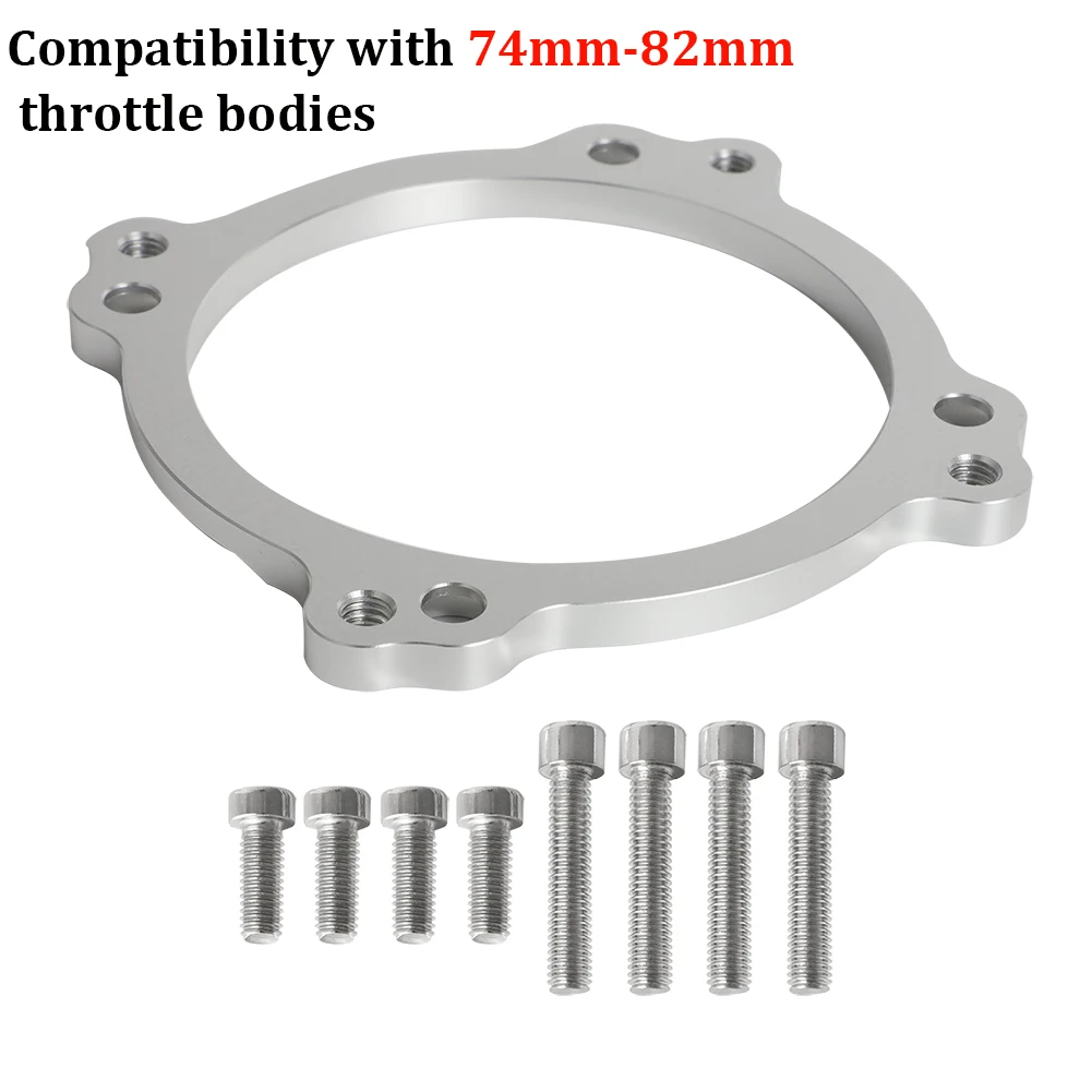 For Mercedes E55 AMG SL55 E55 CLS55 CL55 G55 AMG M113K 82mm Throttle Body Adapter Plate Spacer with 8 Bolts