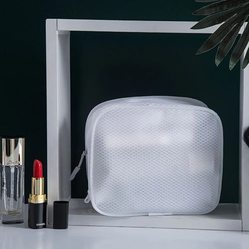 Minimalist Style Travel White EVA Mesh Cloth Cosmetic Bag Combination Bag Waterproof Toiletry Bag Travel Storage Makeup Bags