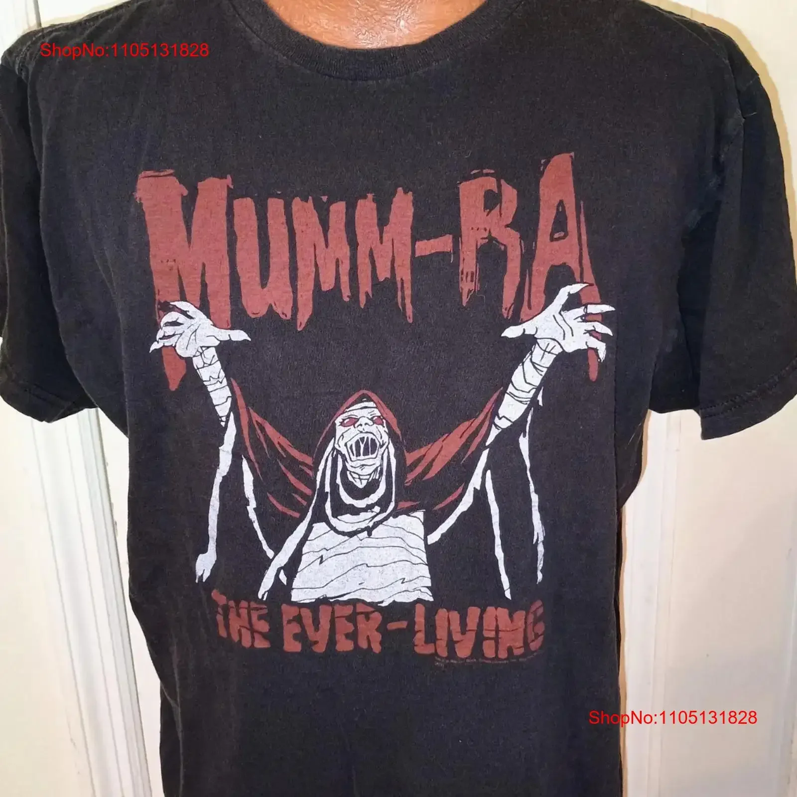 Camiseta negra Vintage Mumm Ra The Ever Living para hombre, ropa de diseñador suave lavada vintage, Top elegante para uso diario