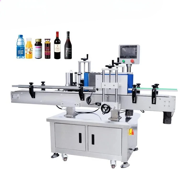 Automatic Horizontal Tube Adhesive Label Applicator  Collection Tube Labeling Sticker Machine