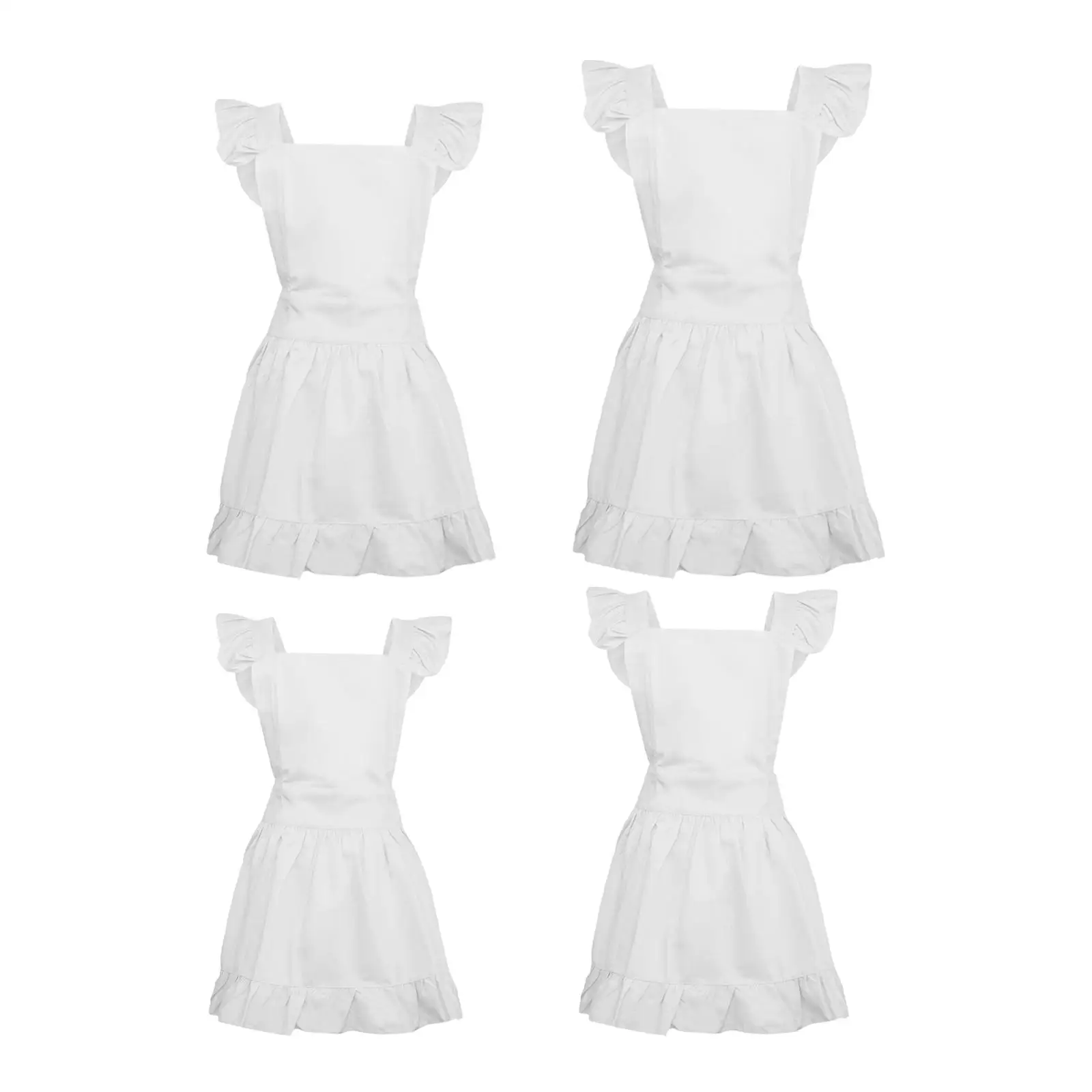 

Ретро-фартук с рюшами, хлопковый фартук, костюм горничной для женщин, подарок для мамы, для отеля