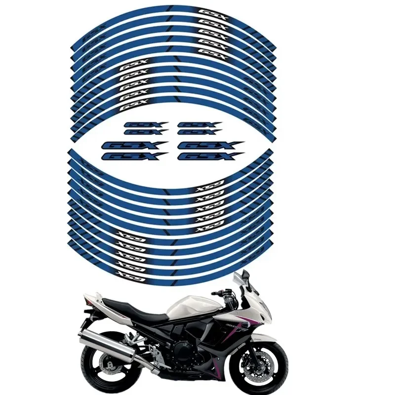 For SUZUKI GSX 650F 750F 750S 125 150 250 400 500 550 1100 1300 1400Motorcycle Parts Contour Wheel Decoration Decal Sticker - A