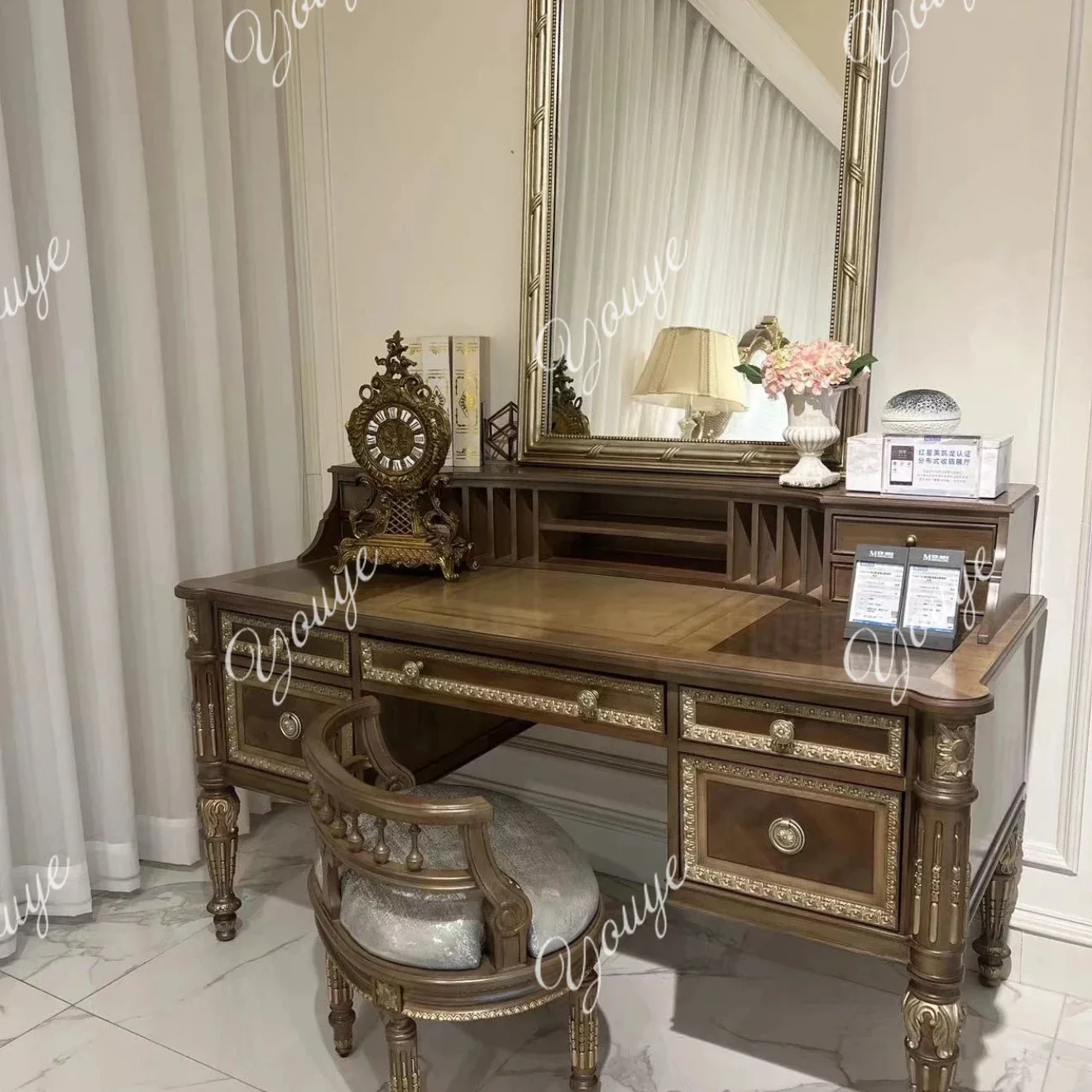 

J Q Modern Minimalist European Style Dressing Table Bedroom Multifunctional Makeup Table For Home