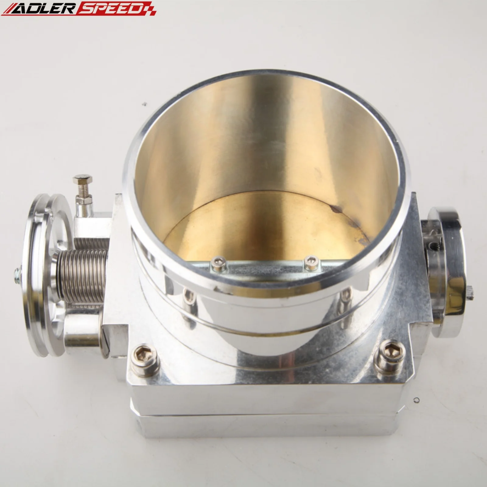 

Универсальный корпус впускной заслонки 100 мм для Toyota VQ35TPS с ЧПУ T6, алюминий, серебристый