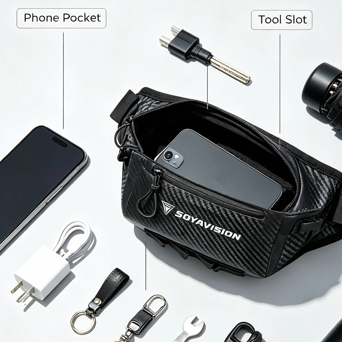 Motorrad Hüft tasche Outdoor Sport Gürtel Hüft bum Taschen wasserdichte Motorrad taktische Reise Handy Geldbörse Gürtel tasche – Detail 26