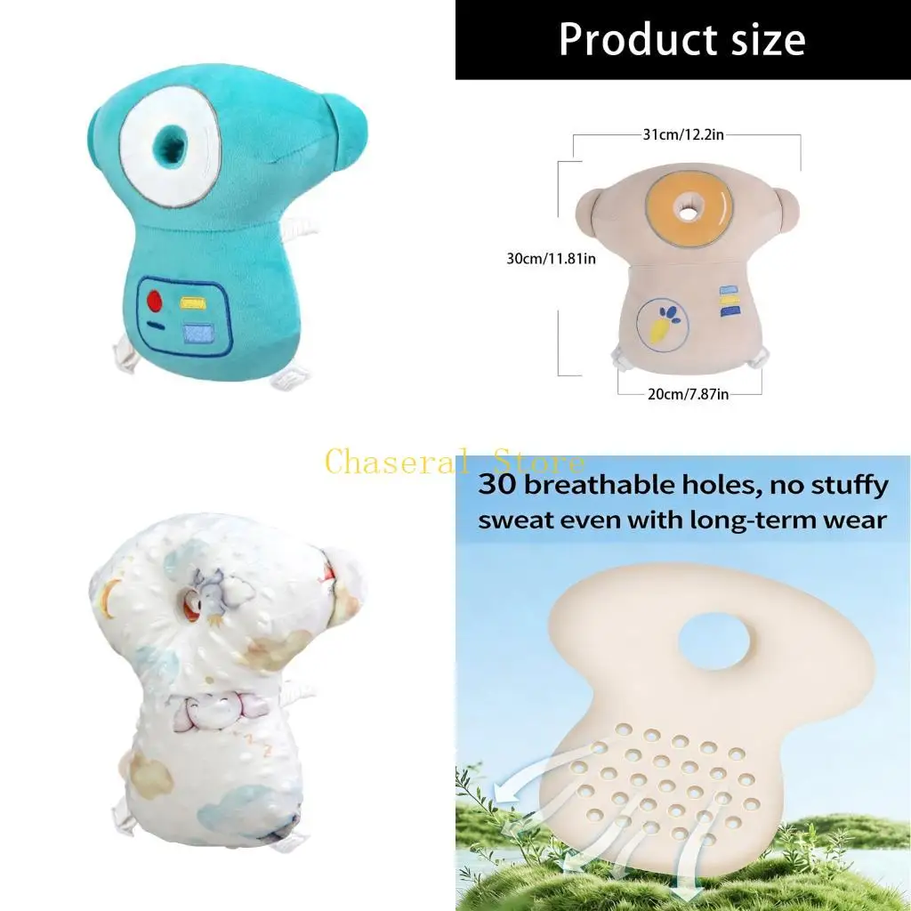 E7CE Adjust Infant Head Guard Pillow With Adjust Straps For Crawling And Running