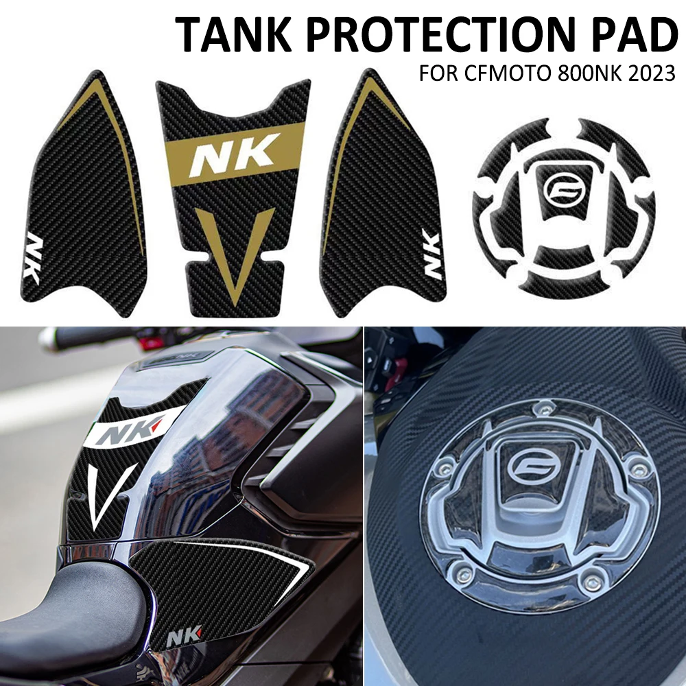 CF800NK Motorcycle Anti Slip Fuel Oil Tank Cap Pad Side Knee Grip Decal Protector Sticker Pads FOR CFMOTO CF 800 NK 800NK 2023