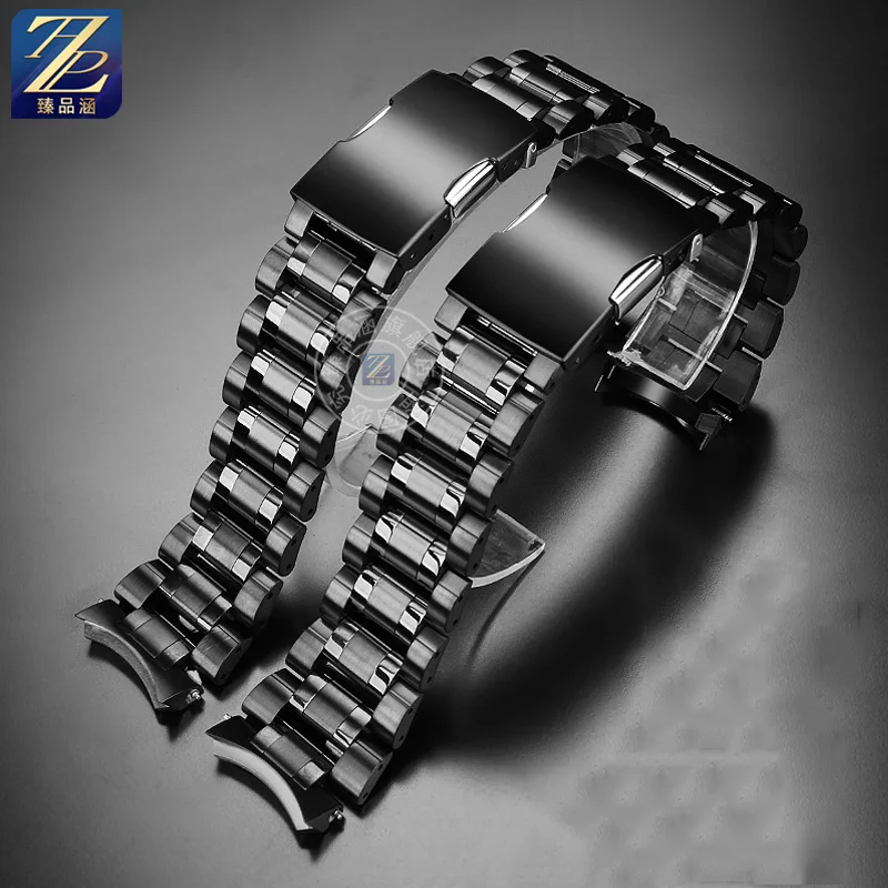 Solid curved steel watch strap for CITIZEN Sky Eagle Light Energy JY8074 JY8085 series precision steel watch strap 22mm