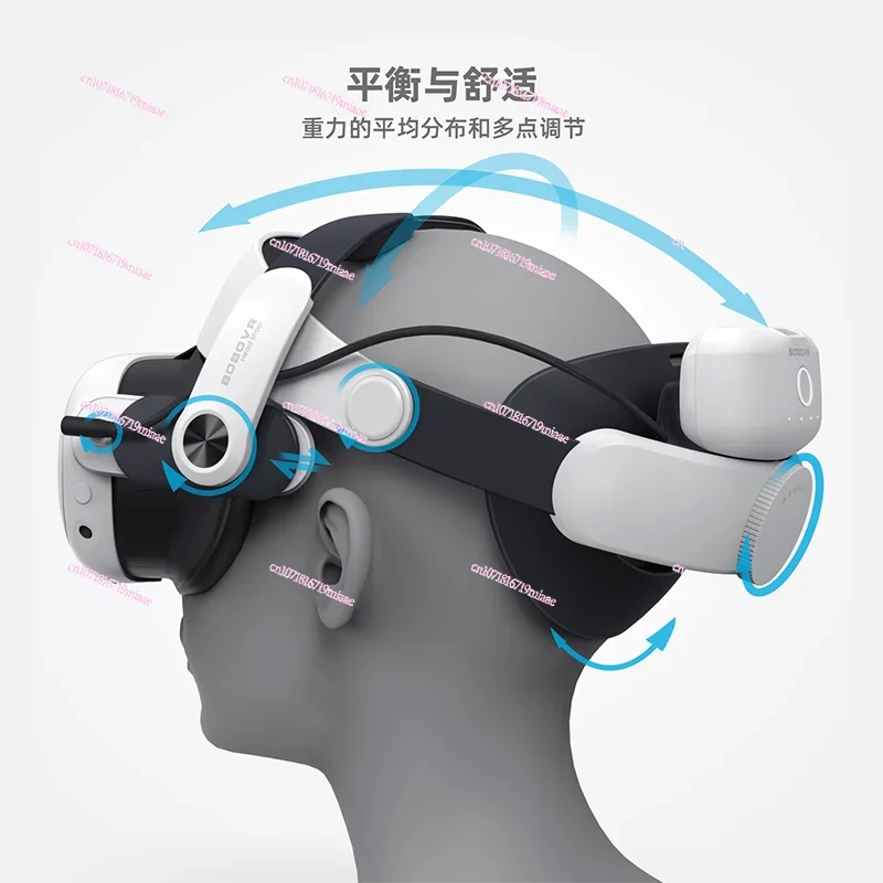 The headband is suitable for oculus quest3 headgear accessories. The magnetic battery lasts for a long time, and it is