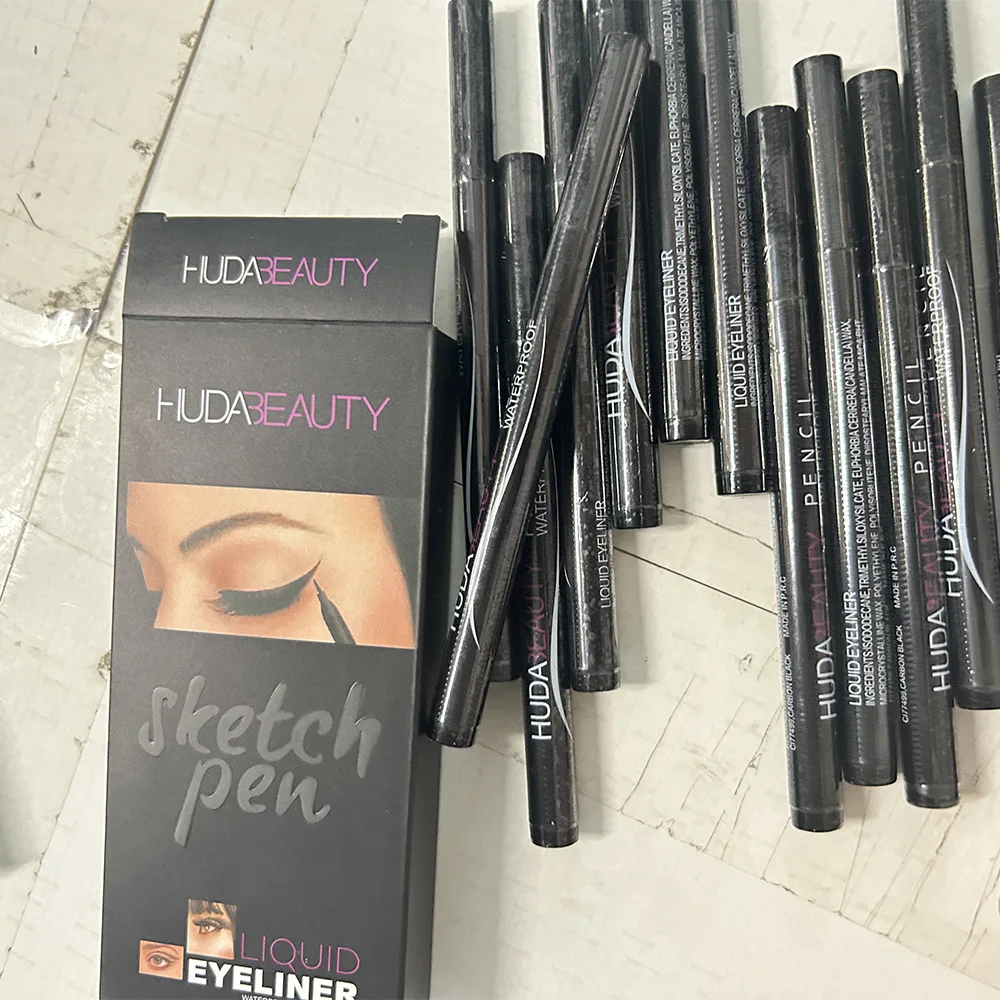 HUDA Black Liquid Eyeliner Pen Waterproof Long Lasting Eye Makeup Smooth Eye Liner Pencil Hot Cosmetics