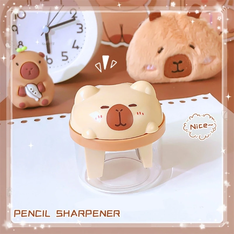 Small Manual Sharpener for Various Pencil Double Hole Sharpener for Student