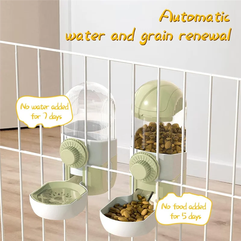 

Durable Hanging Automatic Food Drinker And Feeder, Suitable For Chinchillas, Guinea Pigs, Hedgehogs Small