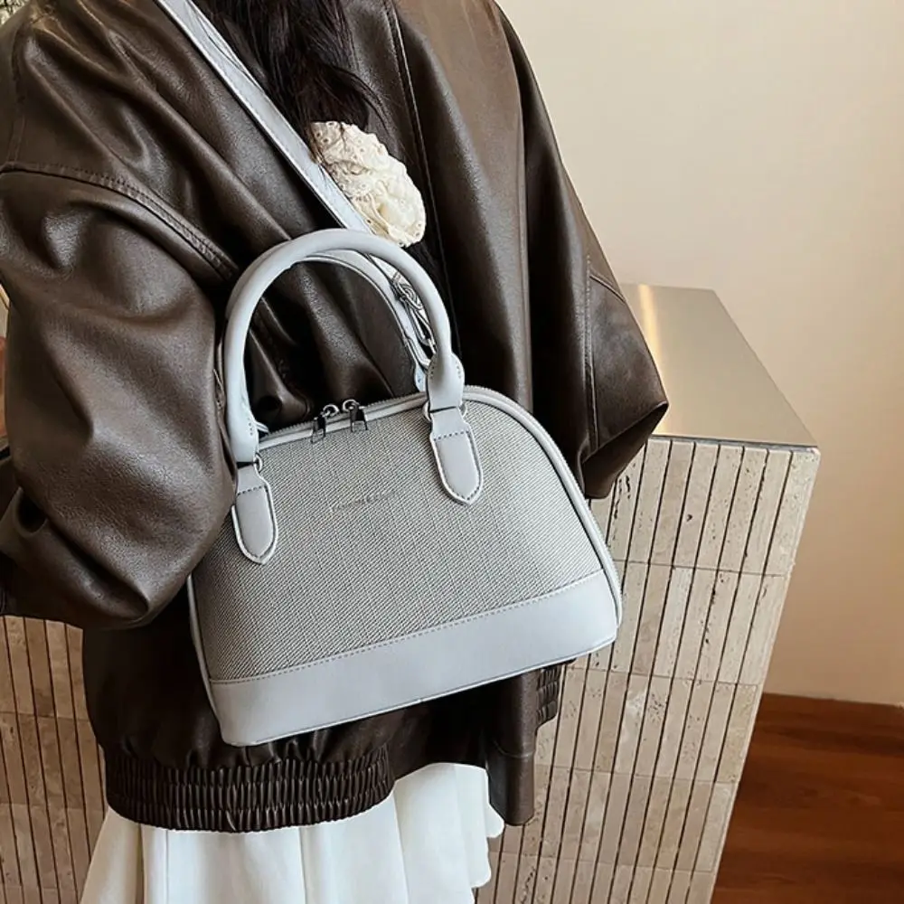 

Женская сумка на плечо из искусственной кожи в корейском стиле, большая вместительная мини-сумка-ракушка для путешествий, портативная маленькая квадратная сумка в стиле Ins для отпуска