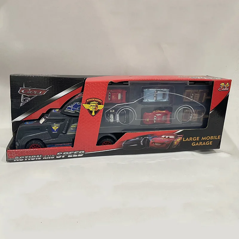 Disney Pixar Cars Set Lightning Mcqueen Figuren Jackson Storm Mack Onkel LKW Pull-Back Autos Modell Puppe Kinder Spielzeug als Geschenk