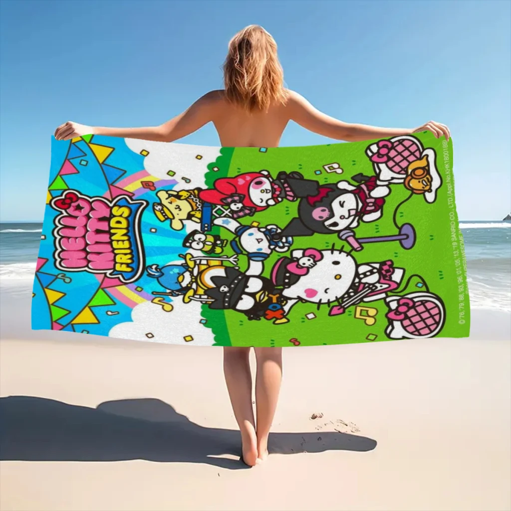 Cute Anime Sanrio Hello Kitty Kawaii Men Women Swim Trunks Quick Dry Beach Shorts Board Shorts Swimwear Bathing Suits