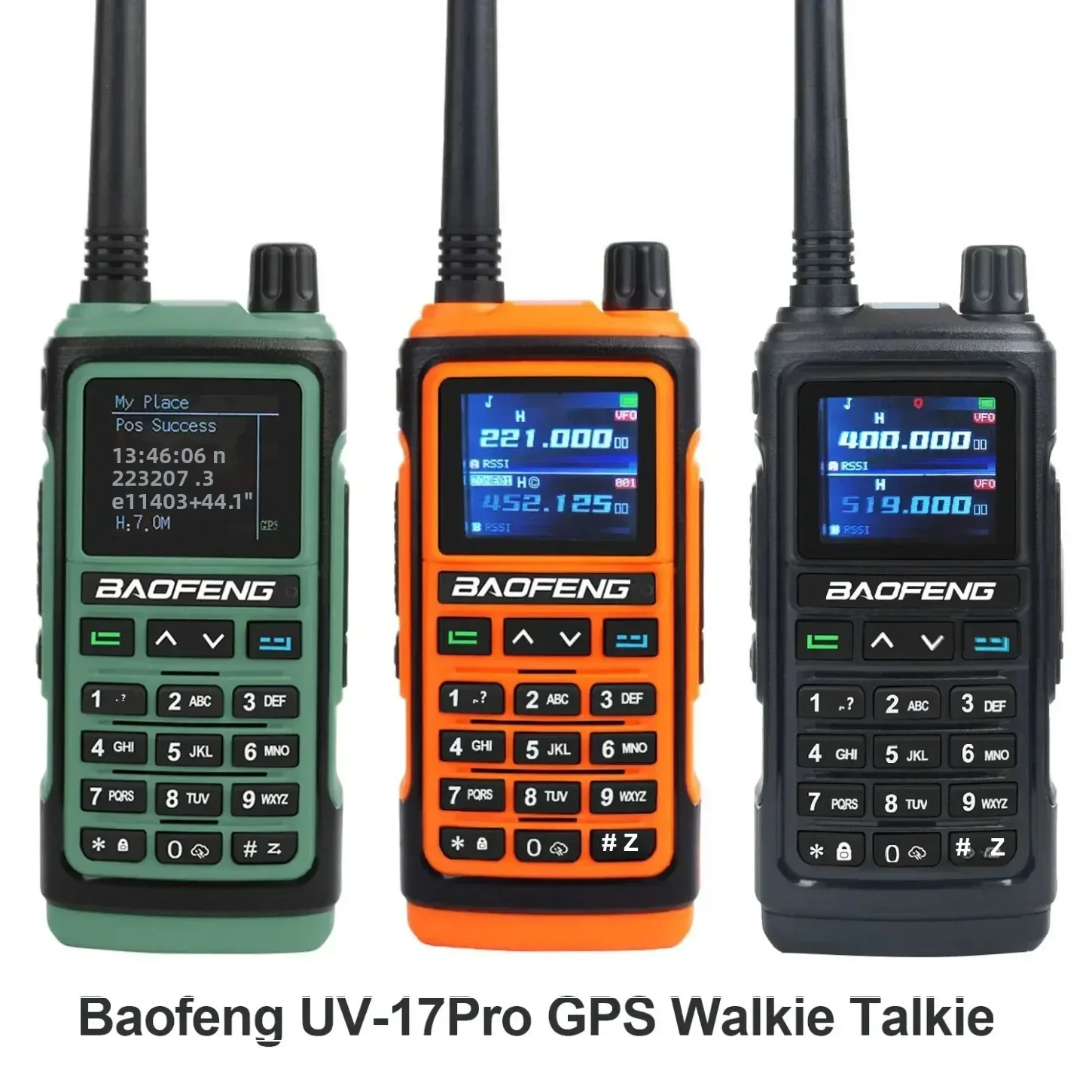 宝峰 108-136MHz エアバンド VHF UHF 200-260MHz 350-355MHz FMラジオ 6バンド周波数コピー 防水 UV-17Pro GPS搭載トランシーバー