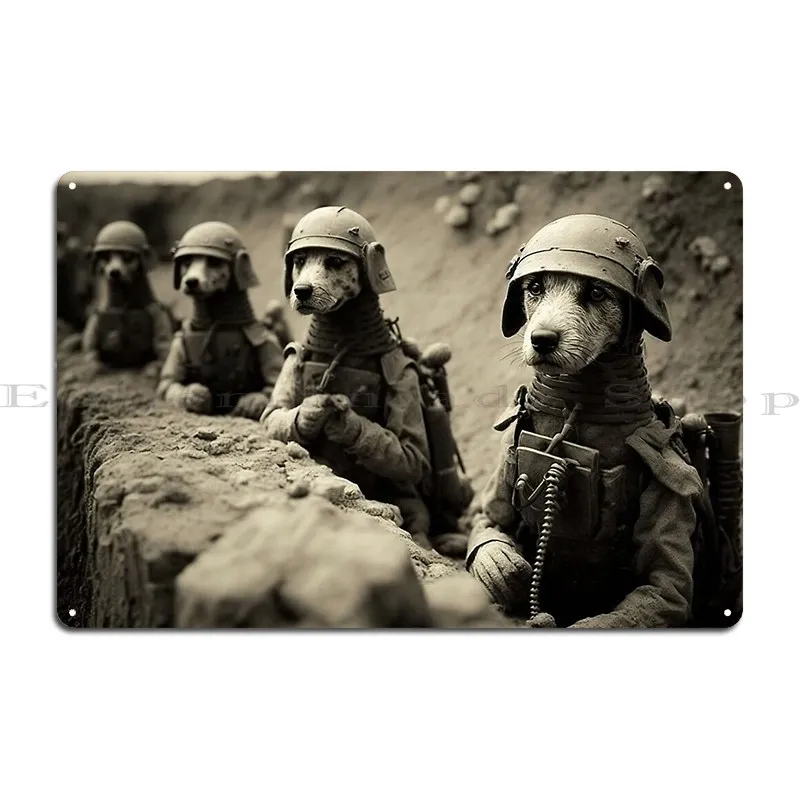 Dogs Of War No 15 Metal Signs Wall Decor Wall Decor Living Room Design Garage Tin Sign Poster