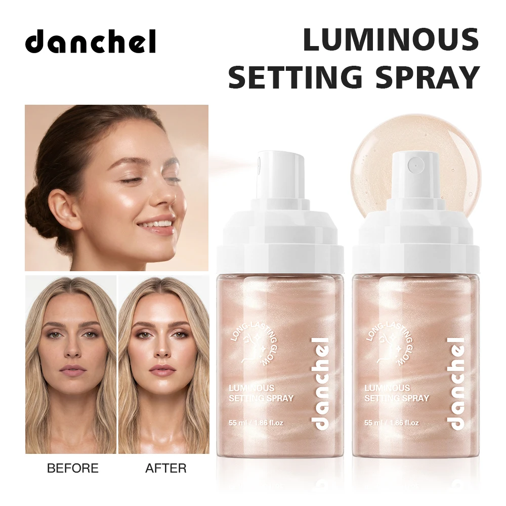 Spray Iluminador que Aumenta Instantaneamente a Hidratação da Pele, Proporcionando um Acabamento Natural e Uniforme para Maquiagem Facial