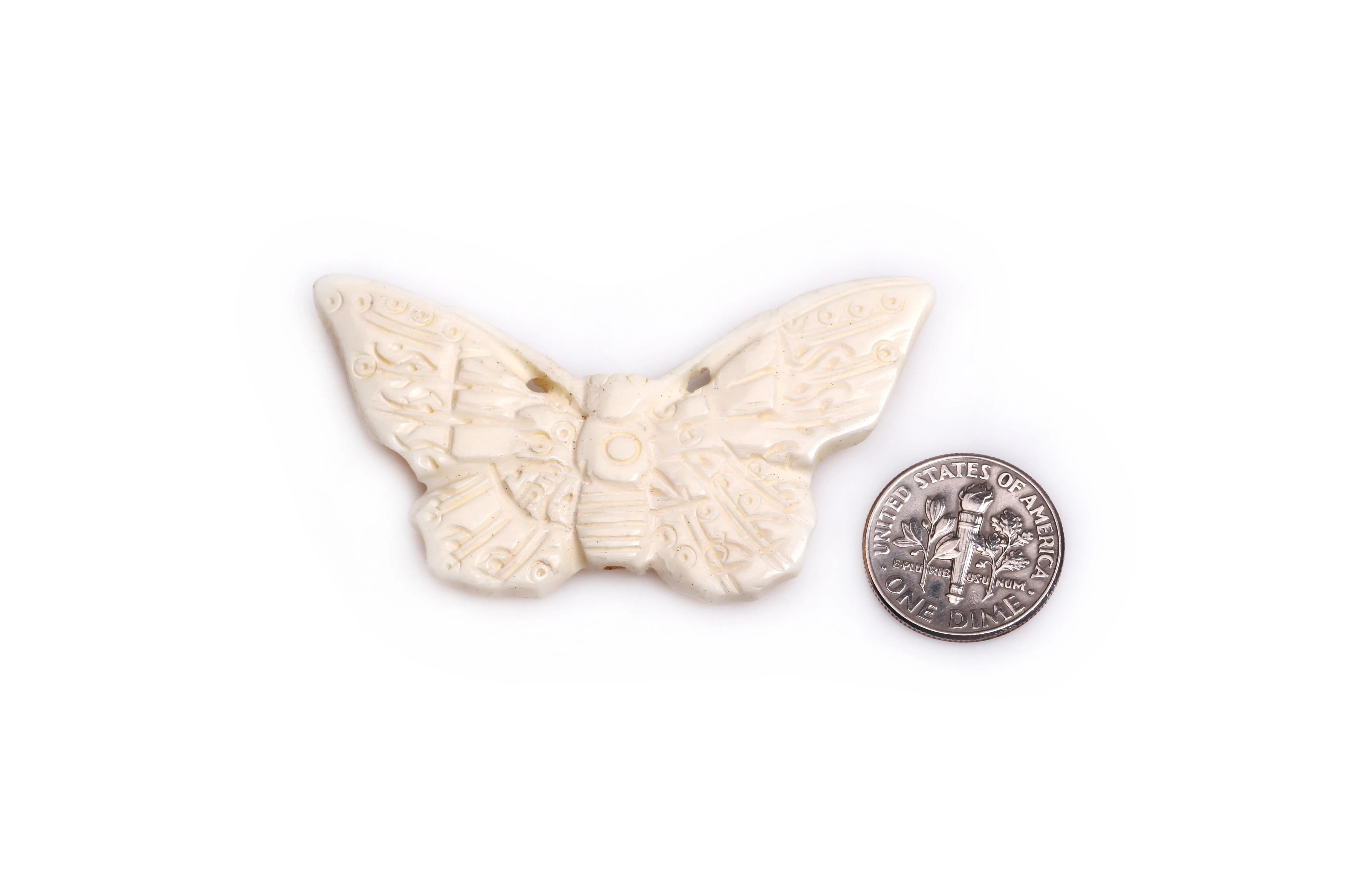 Big Large Animal Butterfly Carved Bone Cabochon Beads Loose Bead For Jewelry Making Bulk 3 PCS Wholesale