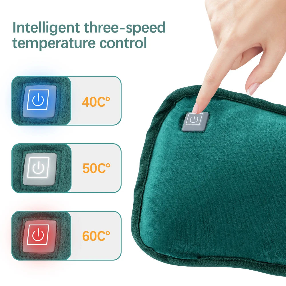 Hand Warmer Electric USB Heater Graphene Heating Flannel Warmer Bag Winter Hand Warmer Portable Foldable Office Home