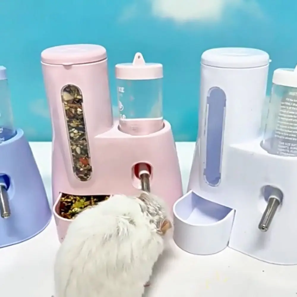 

2-in-1 Hamster Automatic Water Removable Large Capacity Feeding Water Dispenser Easy To Clean Golden Bear Food Bowl Pet Supplies