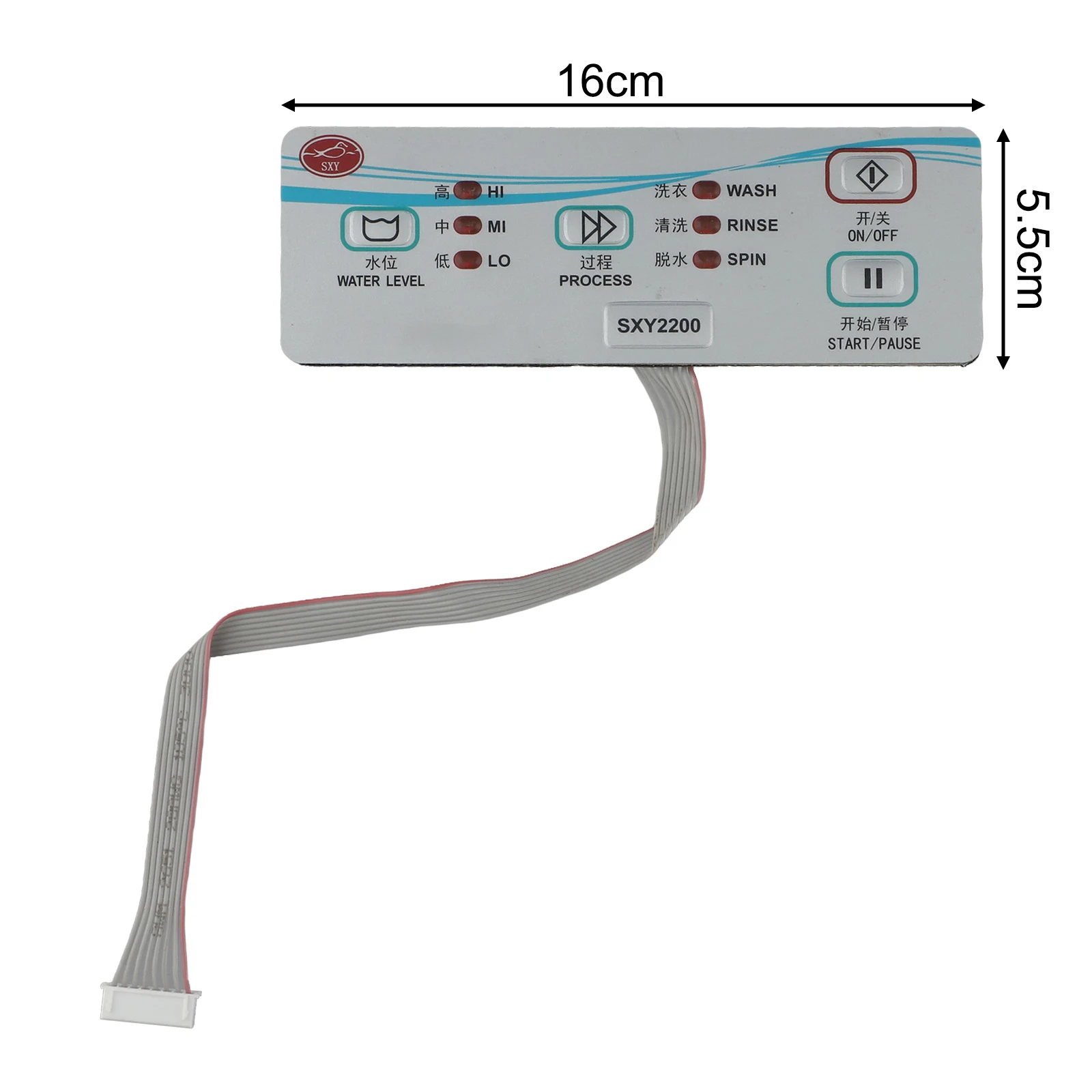 Çamaşır Makinesi Devre Kartı SXY2200 Kontrol Paneli Elektronik Su Seviyesi Düğmesi Kontrol Bilgisayar Kartı Aksesuarları 16x5.5 cm