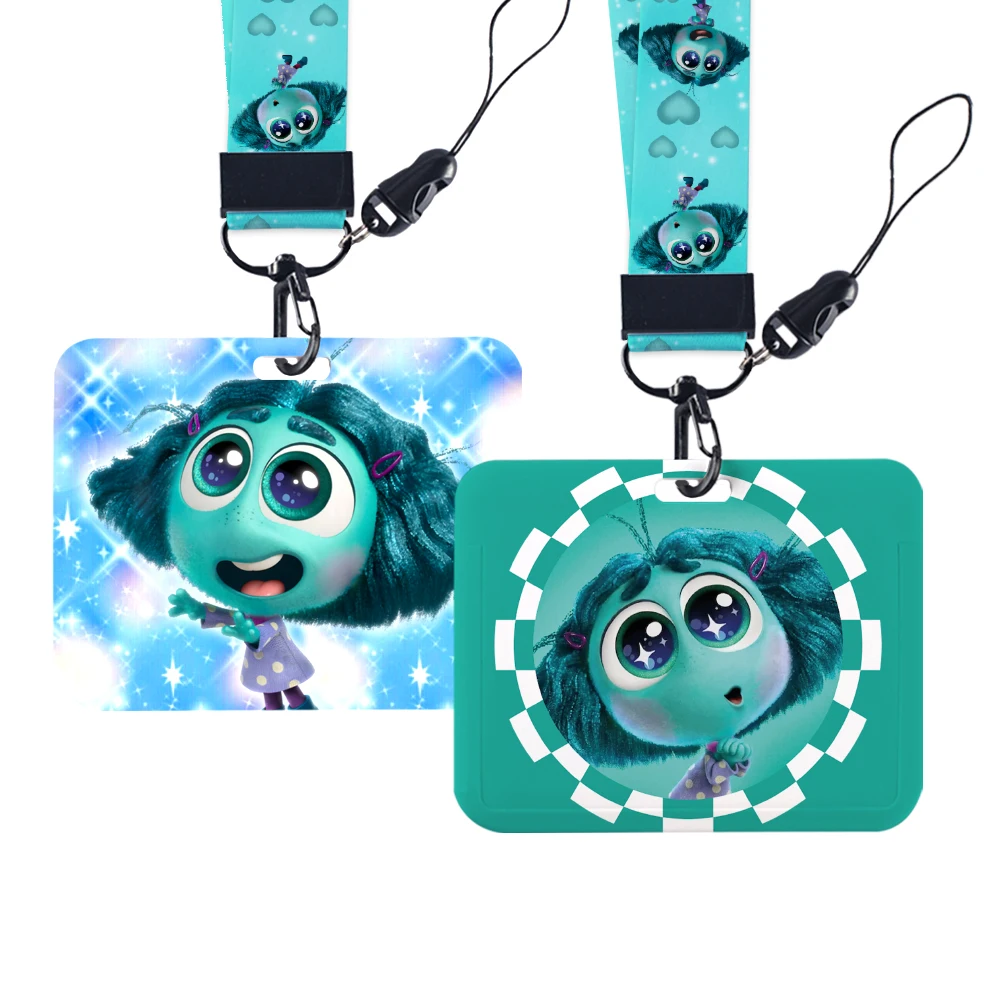 Disney Movie Inside Out Neck Strap ID Card Holder Lanyard Keychain ID Badge Holder Strap Accessories